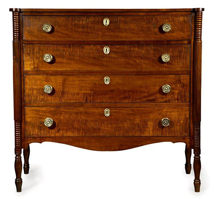Central New Hampshire Sheraton Chest of Drawers
